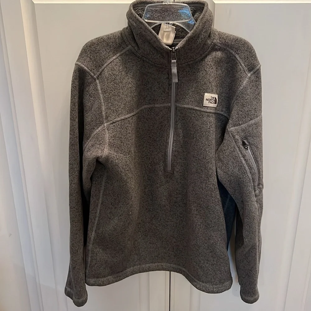 THE NORTH FACE 1/2 Zip Fleece Lined Pullover Jacket Size Small